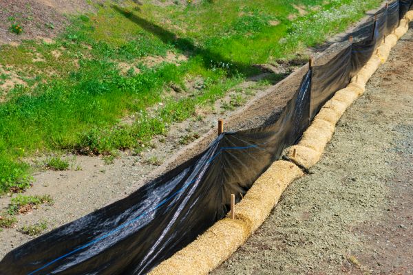 Straw Wattle Installation in Brentwood